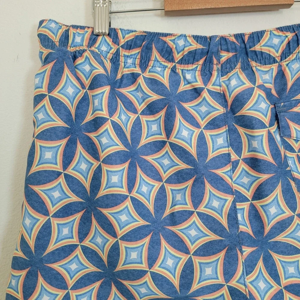 Tommy Bahama Relax Mens Medium‎ Blue Mesh Lined Swim Trunks Drawstring Resort